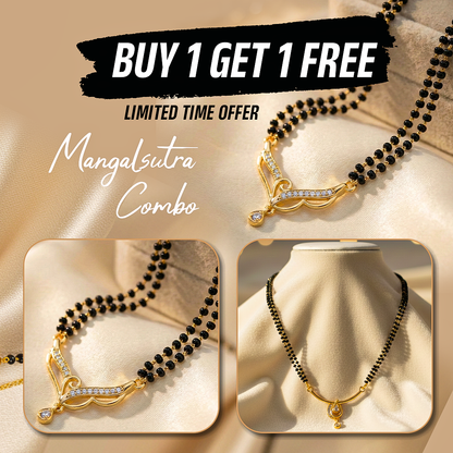 ✨ Elegant Jewelry & Mangalsutra Combo — Perfect Harmony of Tradition & Style ✨