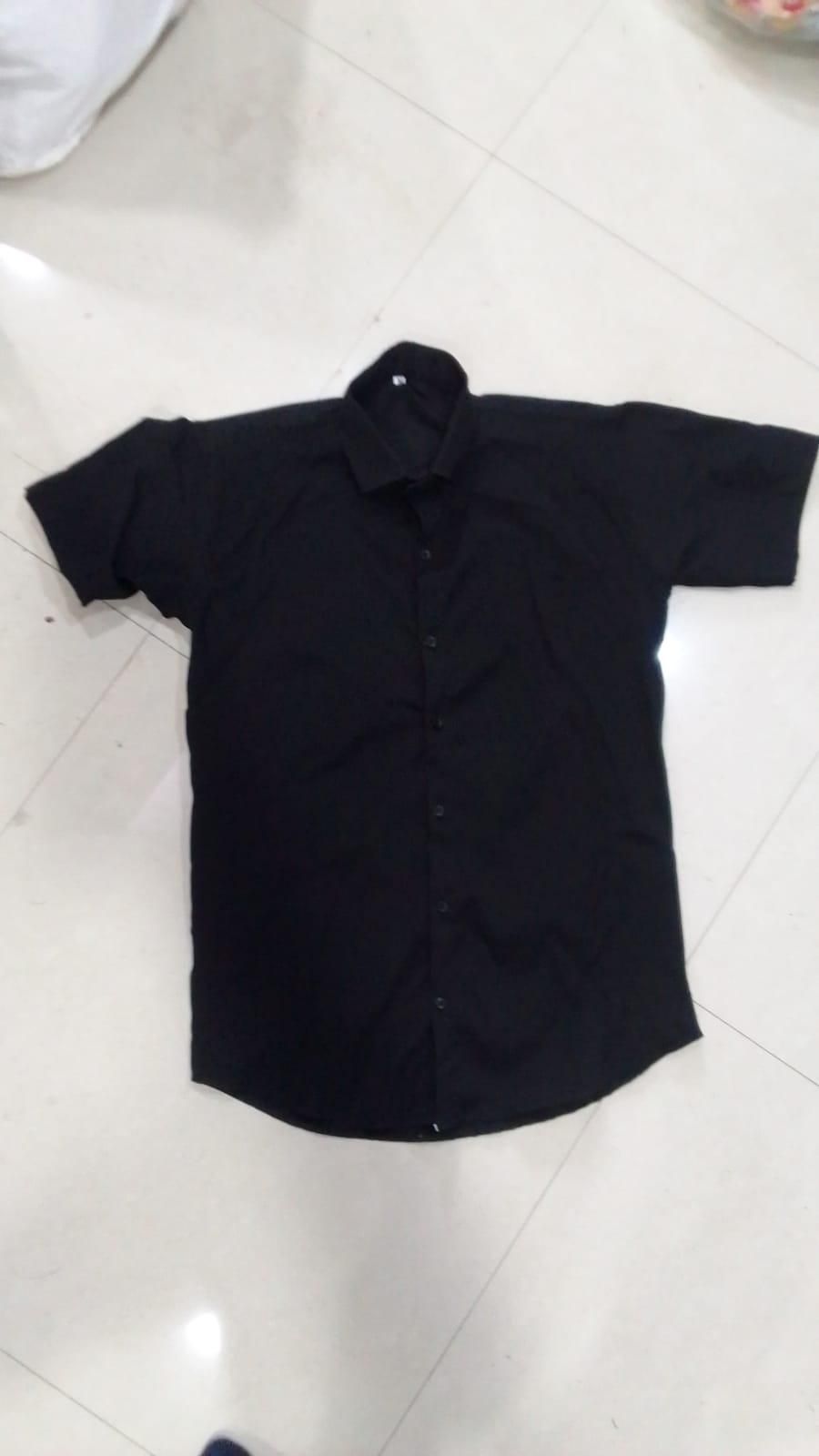 Men's Regular Fit Half Sleeves Solid Satin Formal Shirt