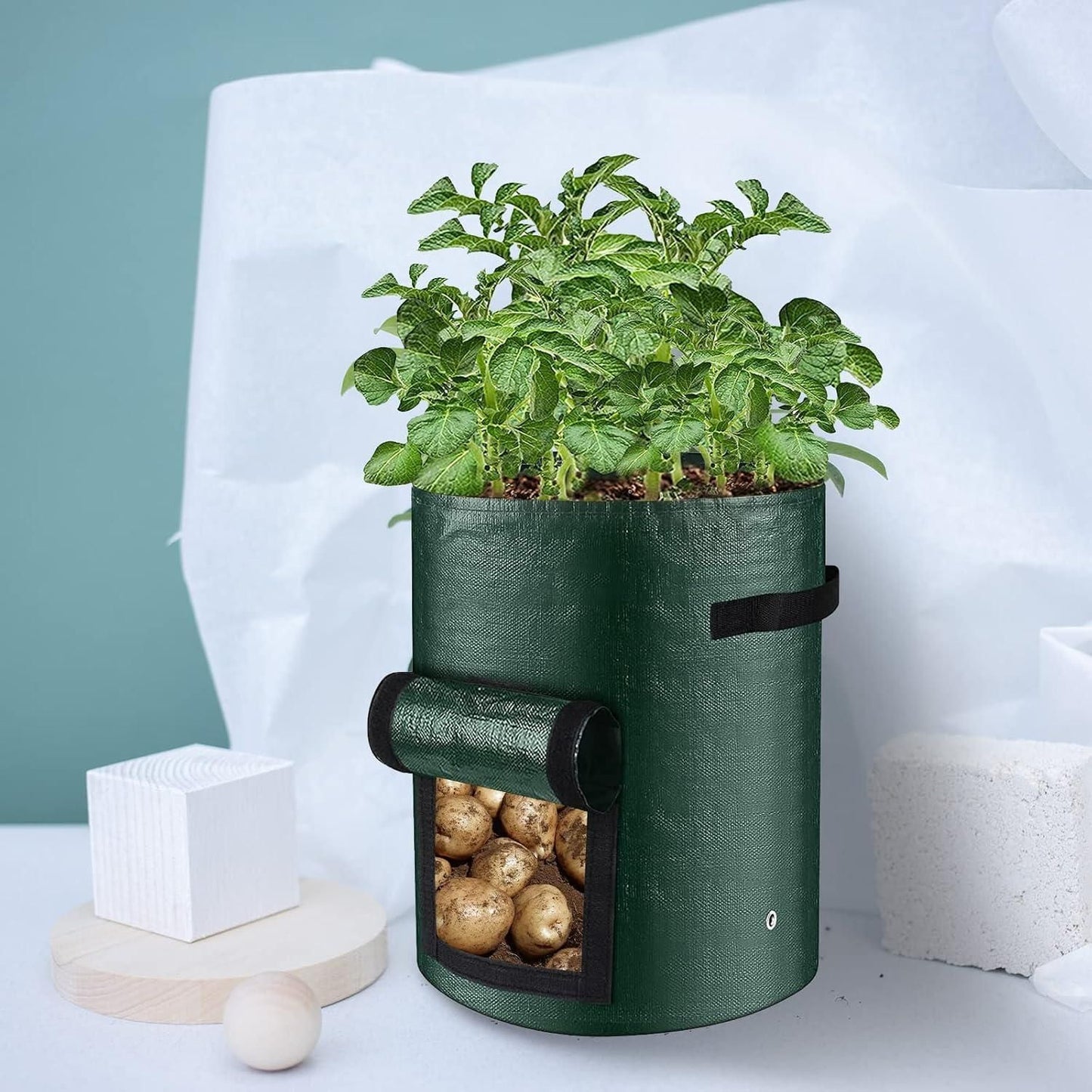 Potato Grow Bag with Harvest Window for Root Vegetables