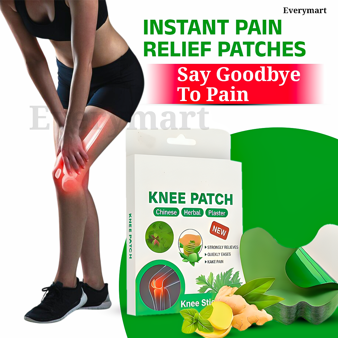 Knee Pain Relief Stickers Natural Pain Relief & Joint Pain Knee Patch (Pack of 10)