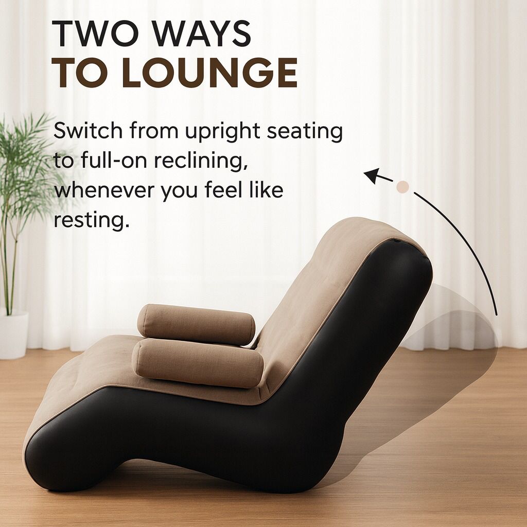 Inflatable Lazy Sofa Chair with Househoid air Pump, Foldαble Lounge Chair with Armrests for Living Room, Bedroom, Office,Travel, Cαmping